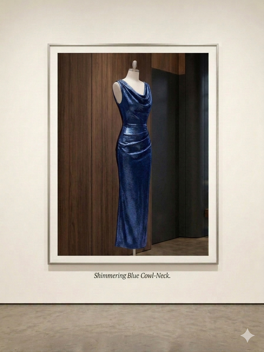 Embellished Sleeveless Plunge Body-Con Gown