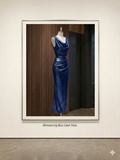 Embellished Sleeveless Plunge Body-Con Gown
