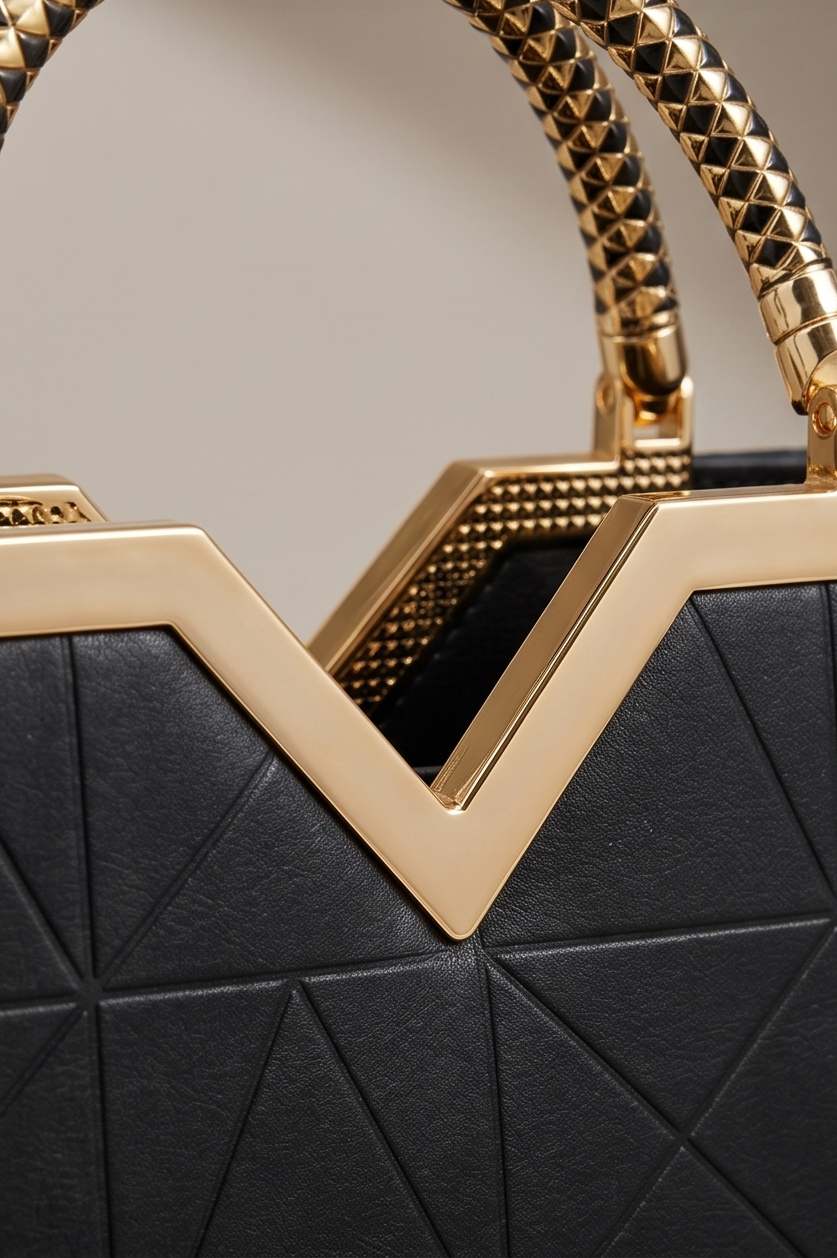 The Chevron Grid Satchel