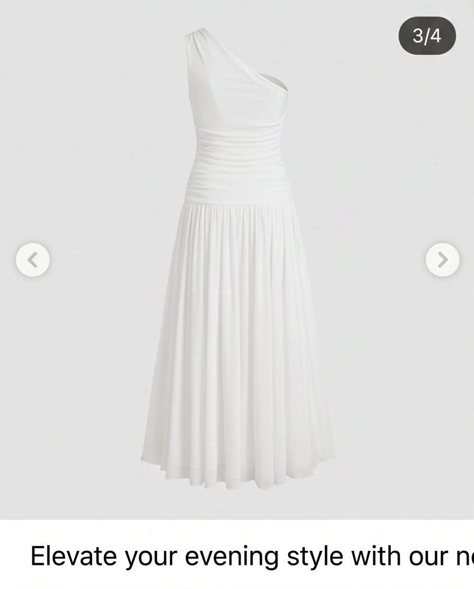 Mercy Luxe White Maxi Dress