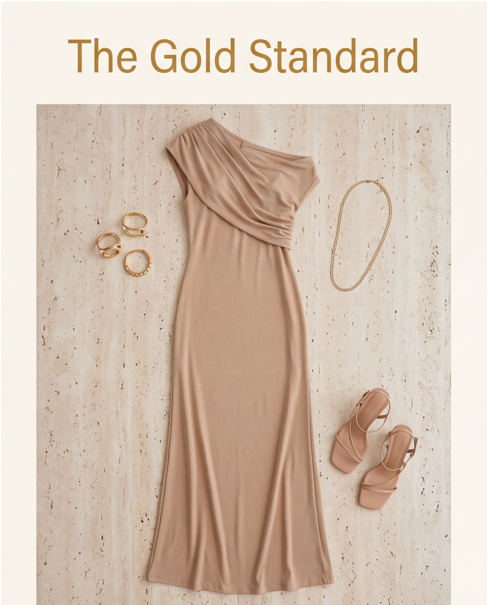 Elegant Draped Fishtail Evening Gown