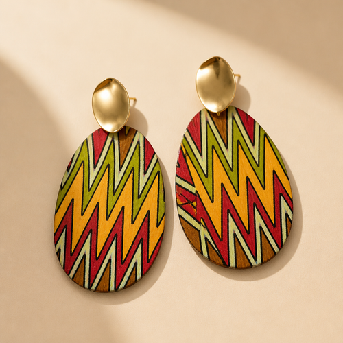 Bohemian Geometric Wave Earrings - Effortless Elegance for Every Occasion Earrings Mercy Luxe store