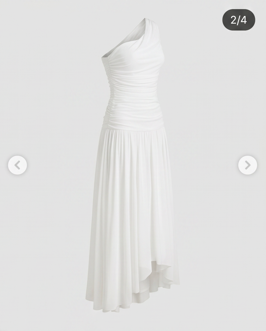 Mercy Luxe White Maxi Dress
