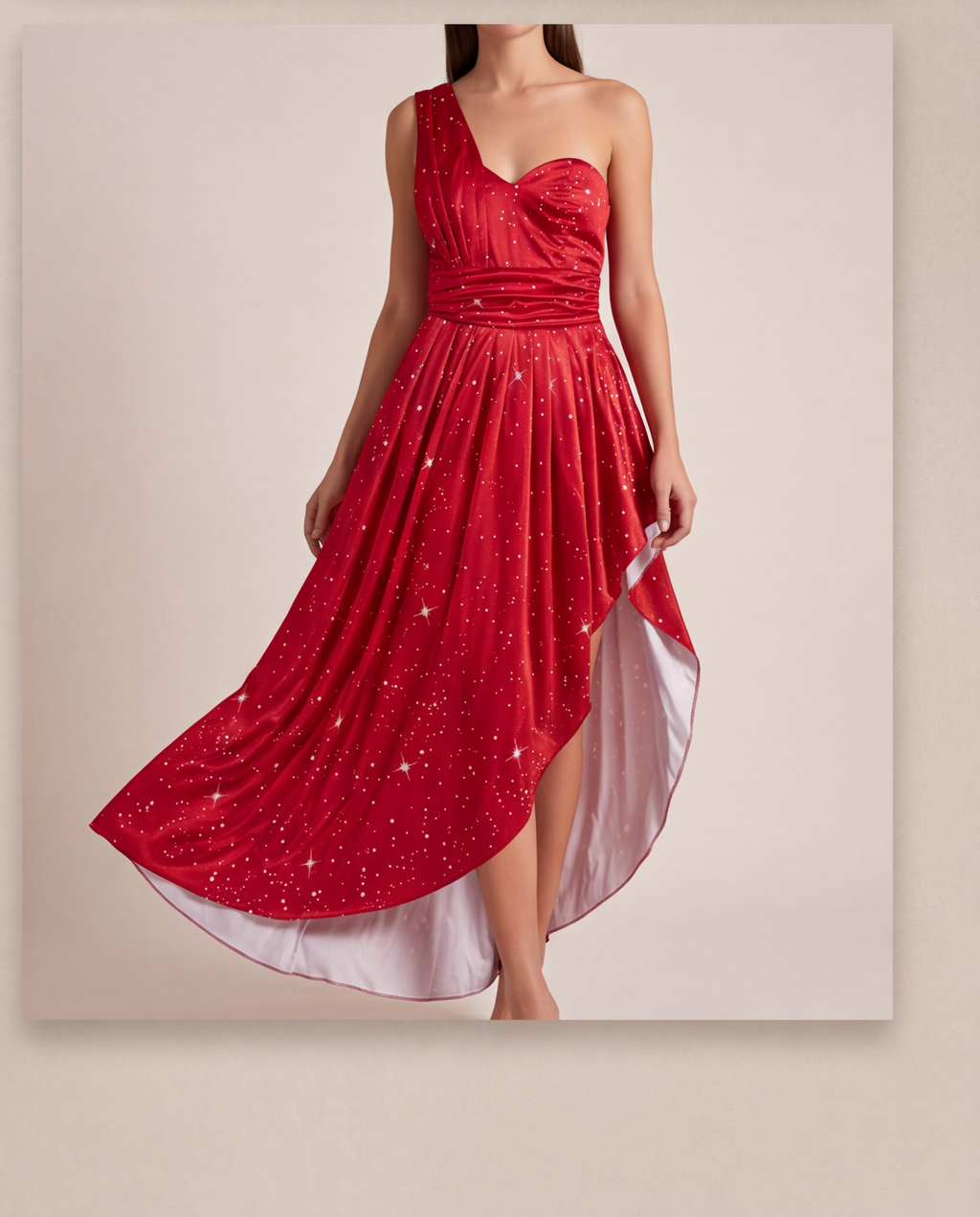 Starry Night Asymmetrical High-Low Gown