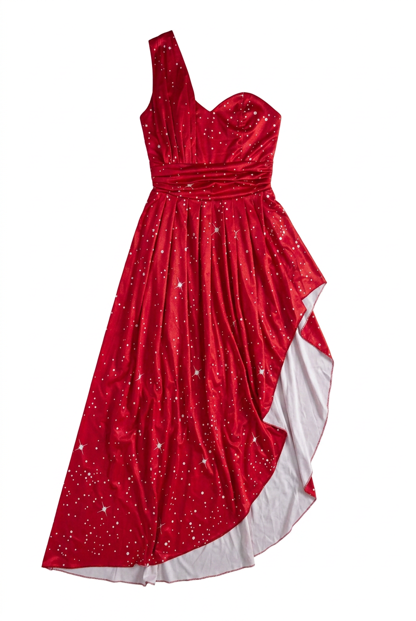 Starry Night Asymmetrical High-Low Gown