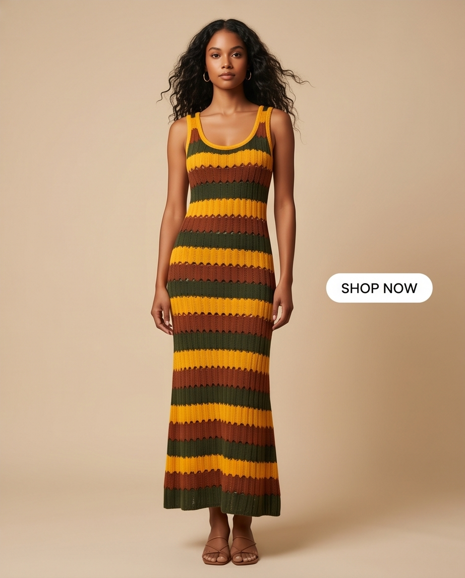 Sunset Stripe Midi Dress - Your Ultimate Summer Wardrobe Essential